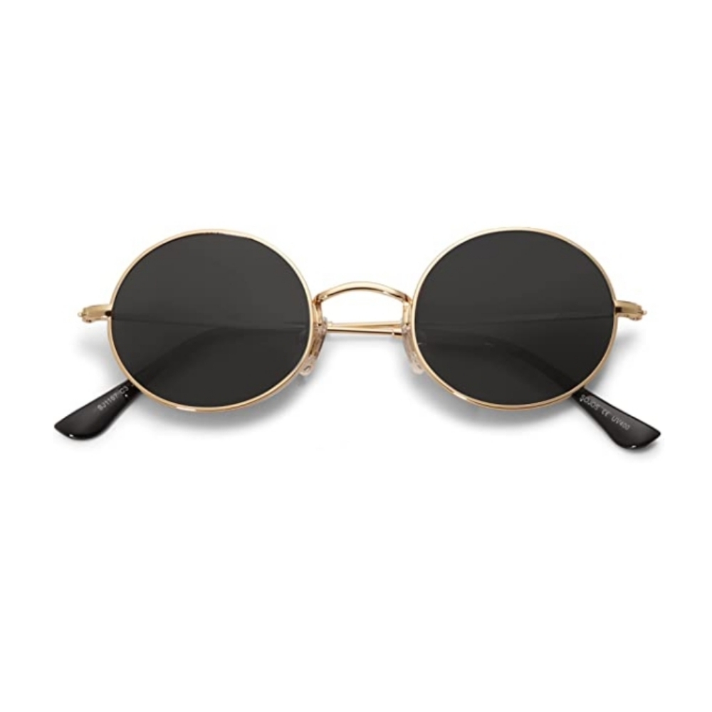Lennon Round Polarized Sunglasses for Men Women 70s Circle Hippie Costume - Picture 1 of 7